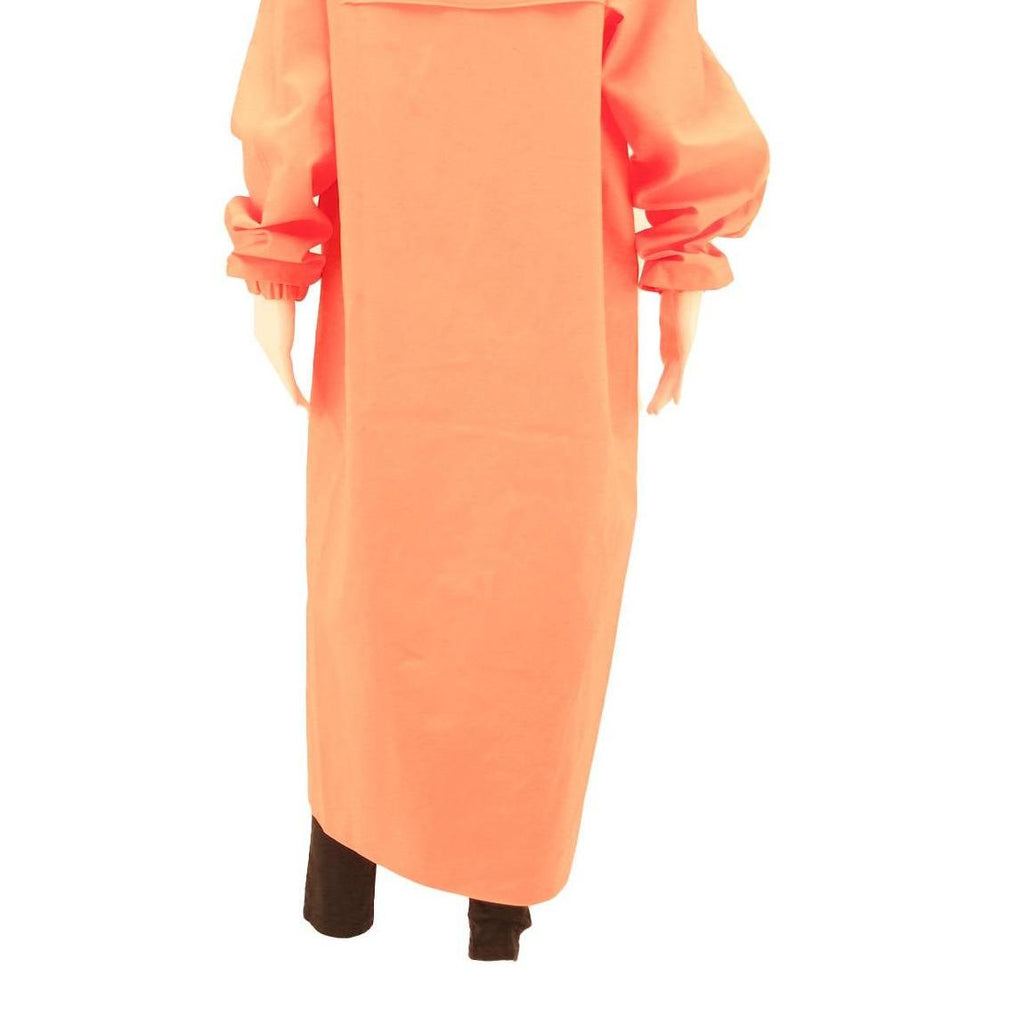 SLOEN Mens Orange Nylon Hooded Button Jacket L Long Sleeve Casual Contemporary