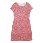 BODEN Womens Red & White Floral Cotton Day Dress Short Sleeve Knee Length UK 12