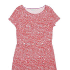 BODEN Womens Red & White Floral Cotton Day Dress Short Sleeve Knee Length UK 12