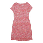 BODEN Womens Red & White Floral Cotton Day Dress Short Sleeve Knee Length UK 12