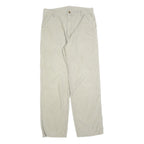 CARHARTT Mens Cotton Beige Regular Straight Trousers W32 L32 Workwear Casual
