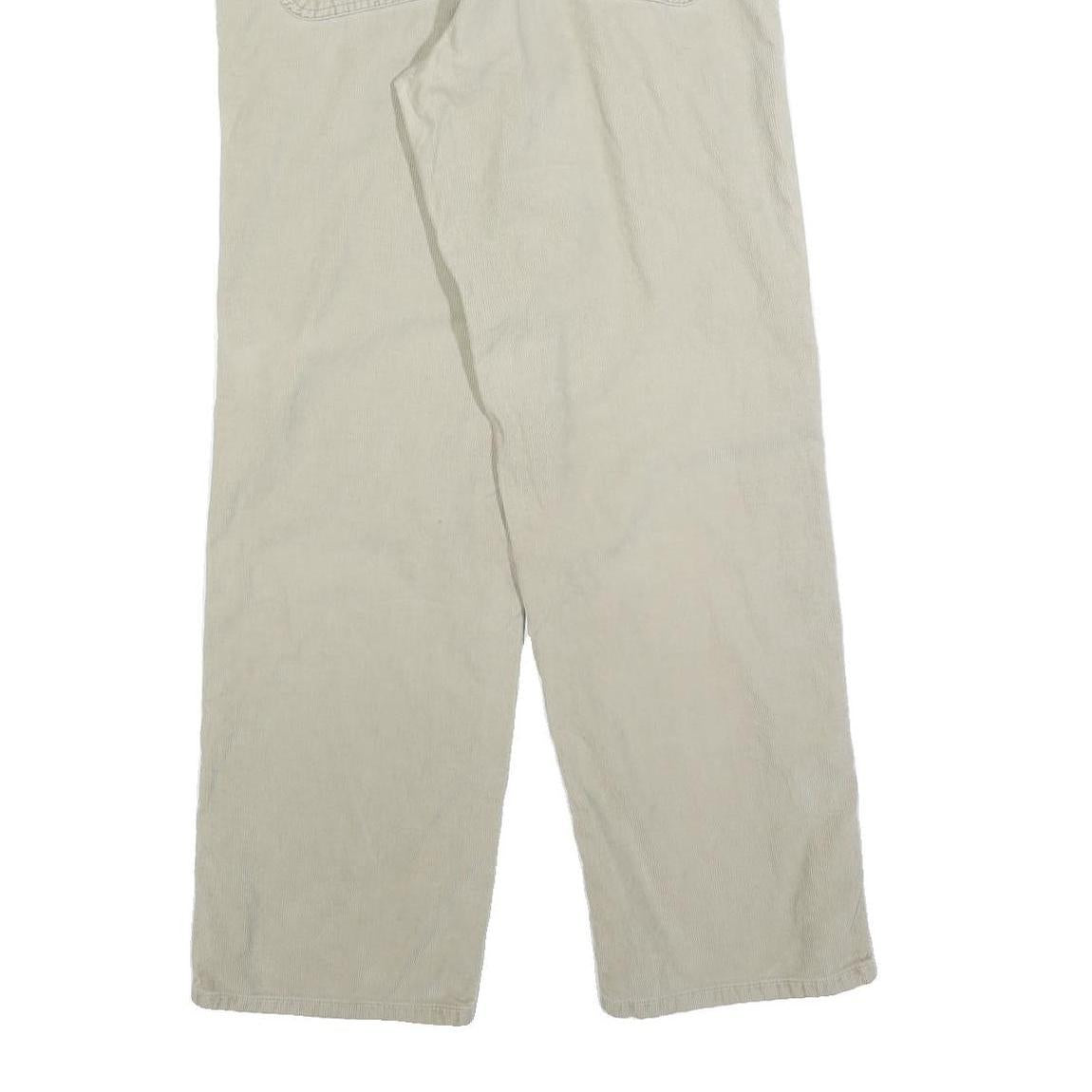 CARHARTT Mens Cotton Beige Regular Straight Trousers W32 L32 Workwear Casual