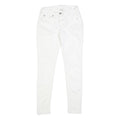 TRUE RELIGION Womens Slim White Jeans Denim W27 L30 Stylish Comfort Zip Closure