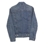 LEVI'S Mens Blue Denim Jacket S Cotton Classic Button Front Casual