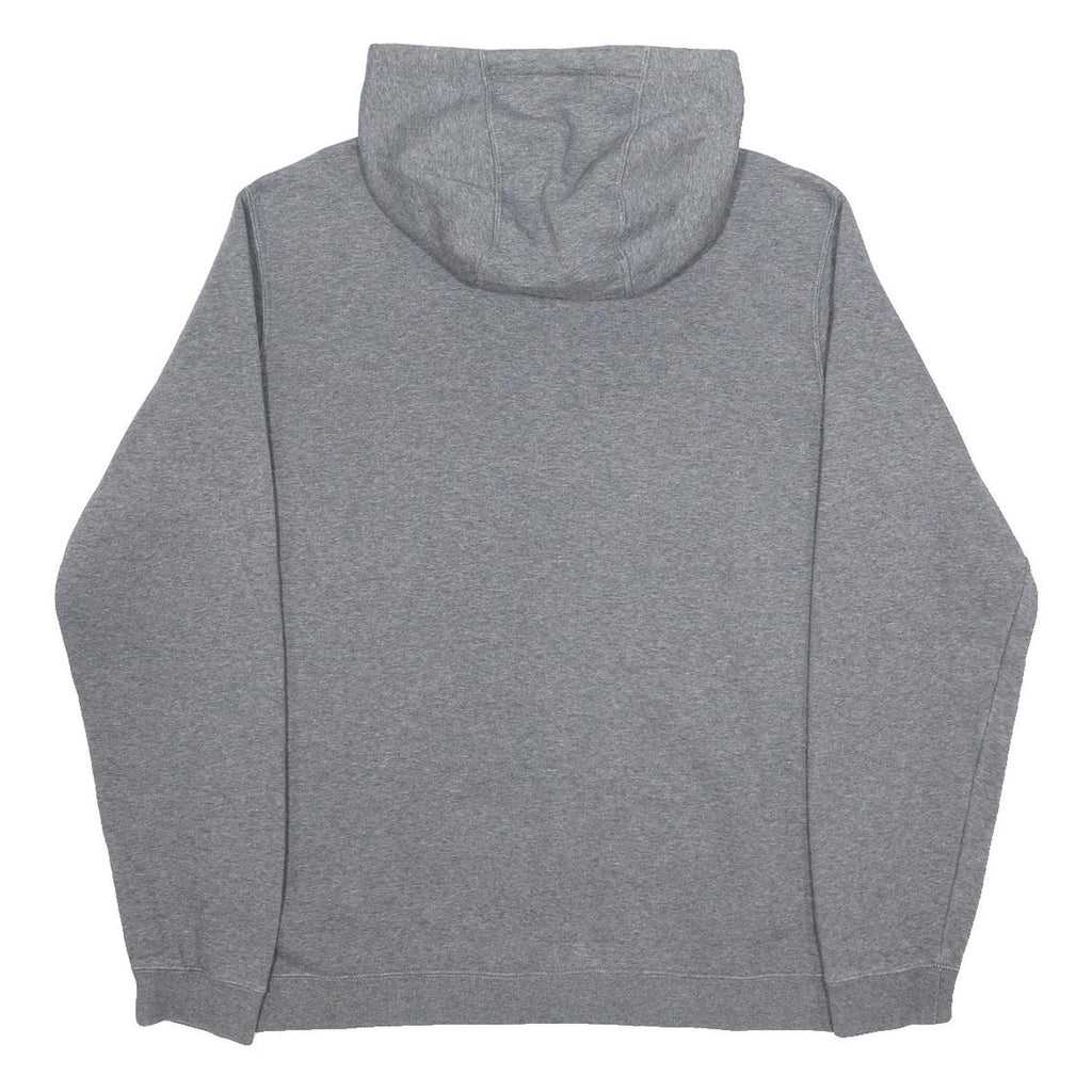 NIKE Mens Grey Pullover Hoodie L Cotton Blend Comfortable Casual Sweatshirt