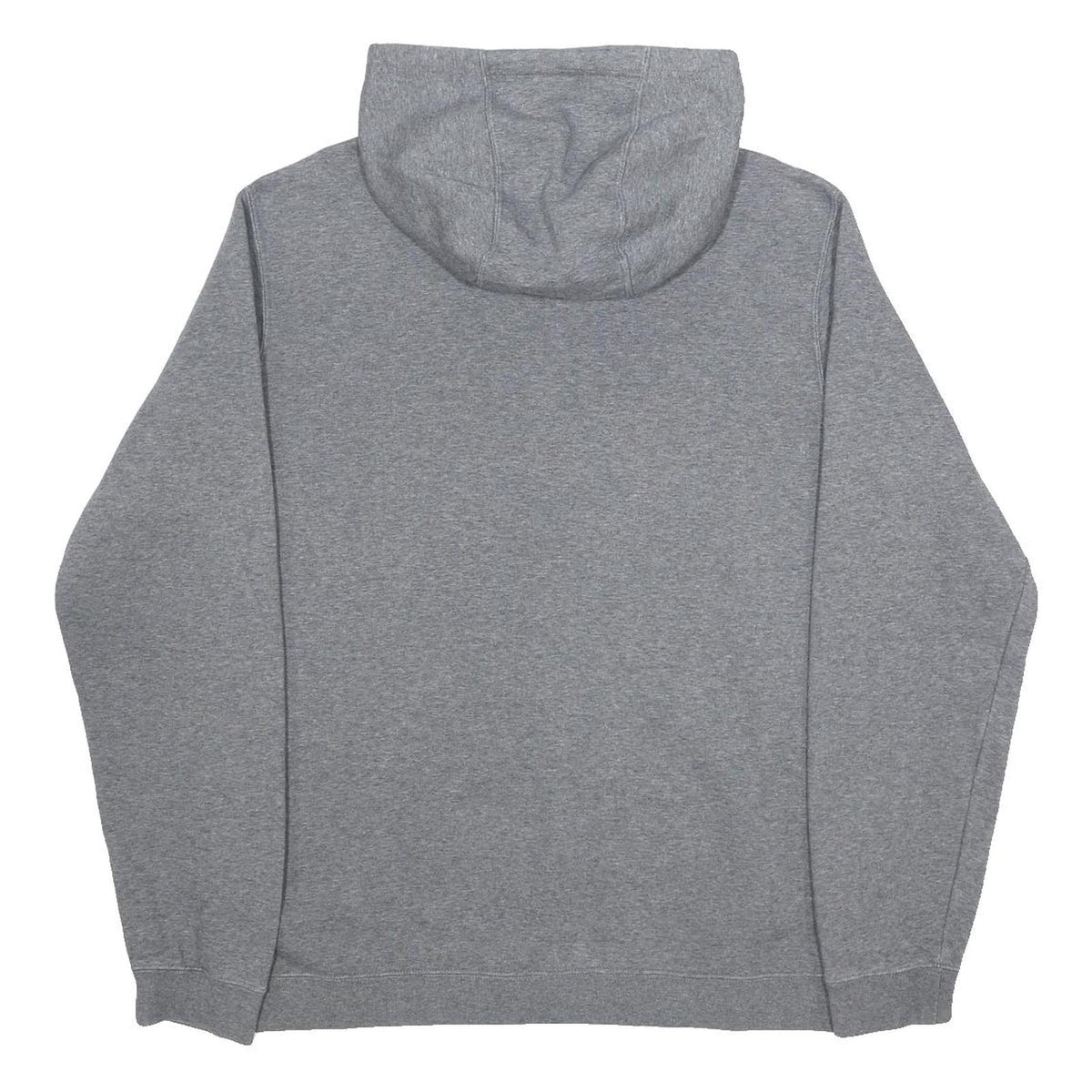 NIKE Mens Grey Pullover Hoodie L Cotton Blend Comfortable Casual Sweatshirt