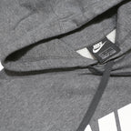 NIKE Mens Grey Pullover Hoodie L Cotton Blend Comfortable Casual Sweatshirt