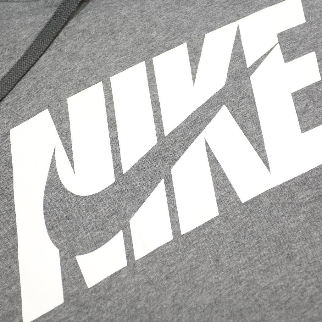 NIKE Mens Grey Pullover Hoodie L Cotton Blend Comfortable Casual Sweatshirt