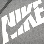 NIKE Mens Grey Pullover Hoodie L Cotton Blend Comfortable Casual Sweatshirt
