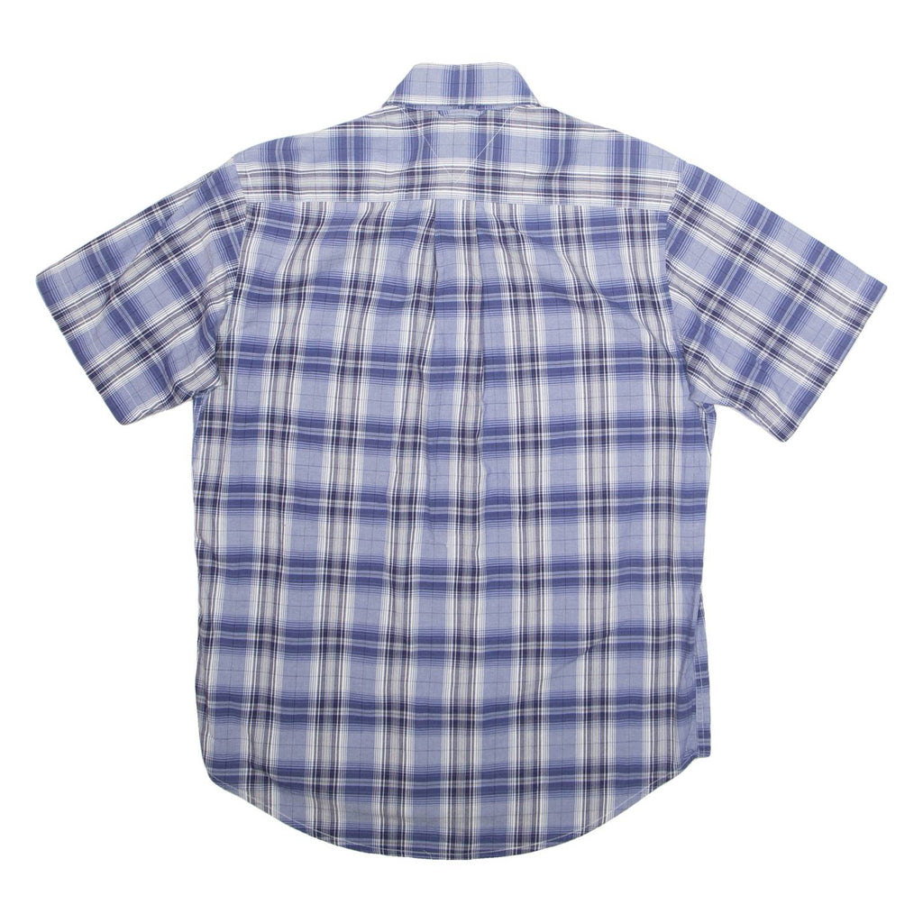 TOMMY HILFIGER Mens Shirt Blue Plaid S