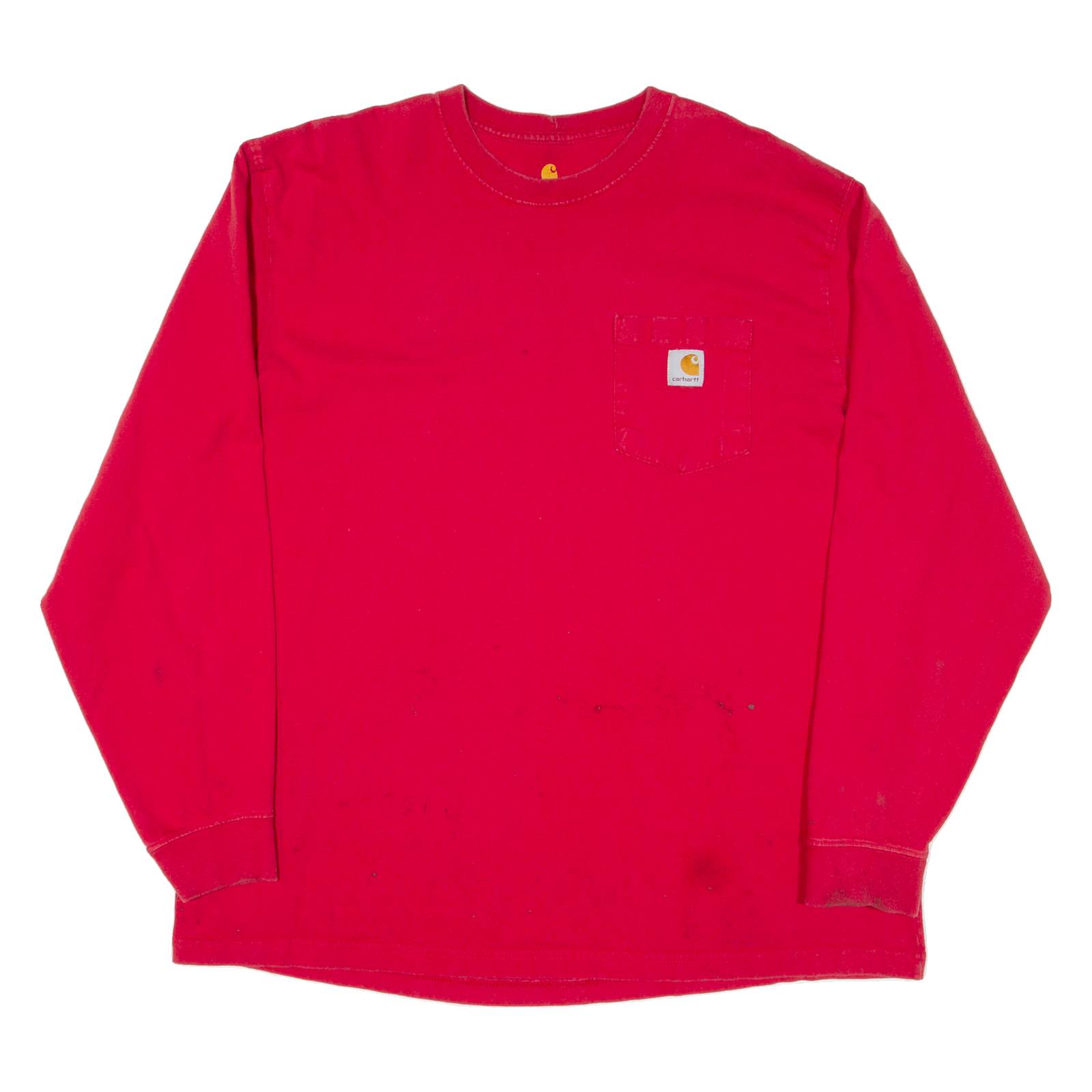 CARHARTT Mens T-Shirt Red Long Sleeve XL