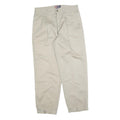 CHAPS RALPH LAUREN Mens Cotton Blend Beige Regular Fit Straight Trousers W36 L32