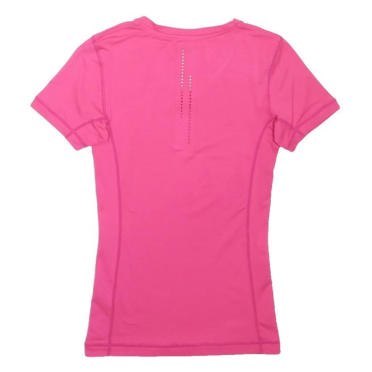 NIKE Womens Pink Performance T-Shirt XS Short Sleeve V-Neck Dri-FIT Activewear