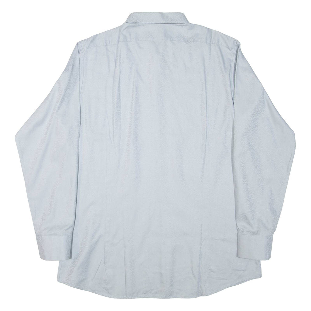 LUTTEURS Mens Shirt Grey Animal Print Long Sleeve M