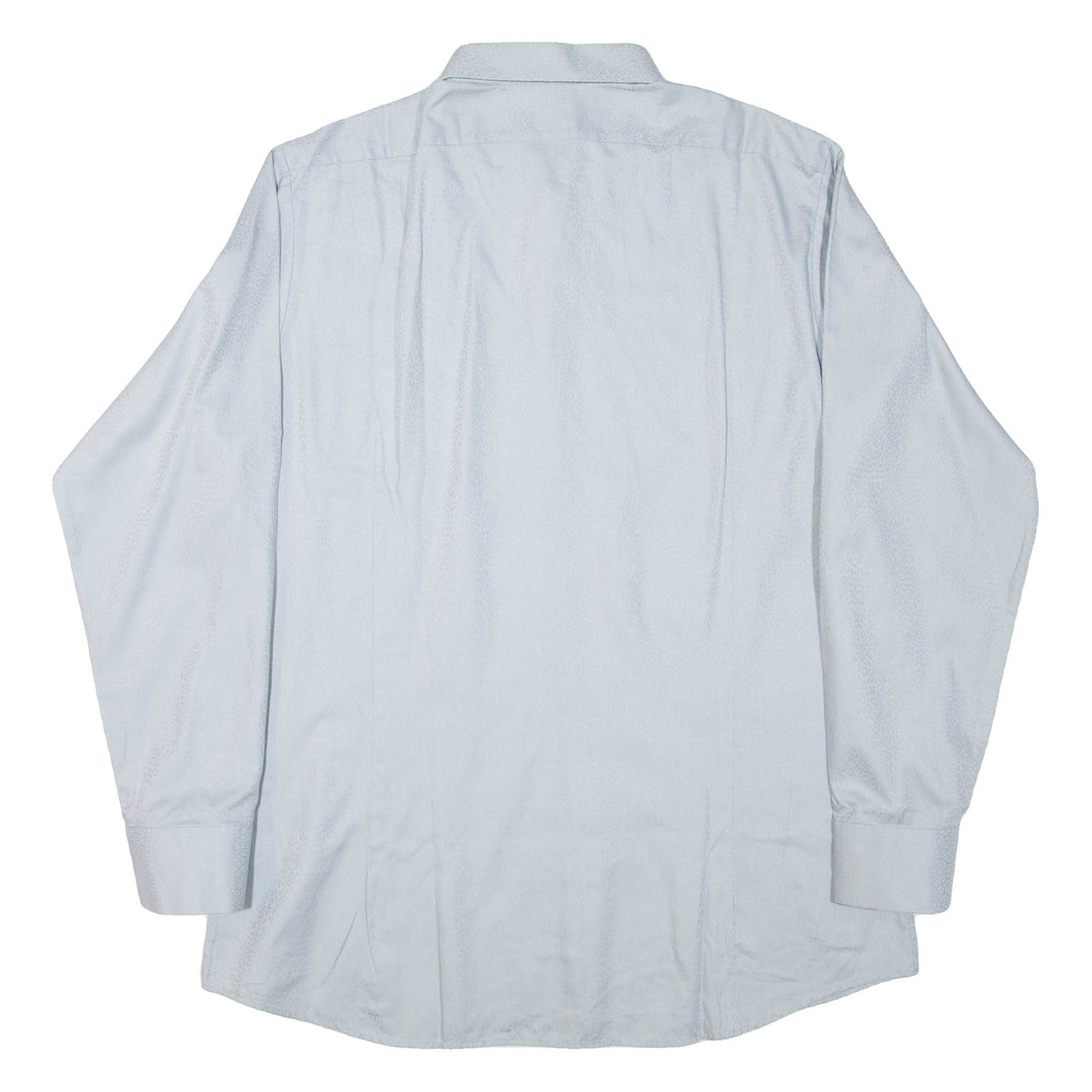 LUTTEURS Mens Shirt Grey Animal Print Long Sleeve M
