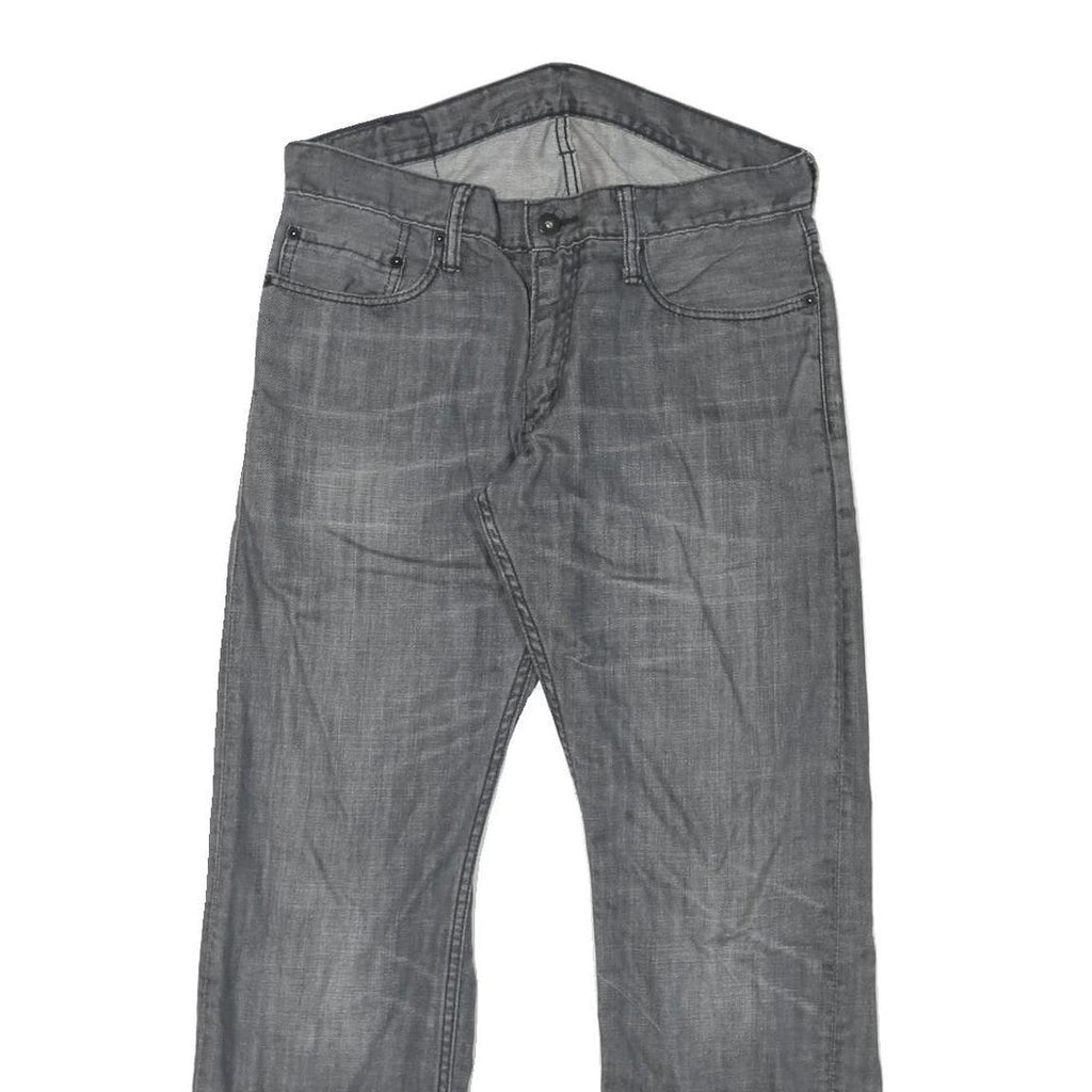 LEVI'S 514 Mens Slim Jeans Grey Denim W32 L30 Zip Cotton Blend