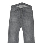 LEVI'S 514 Mens Slim Jeans Grey Denim W32 L30 Zip Cotton Blend