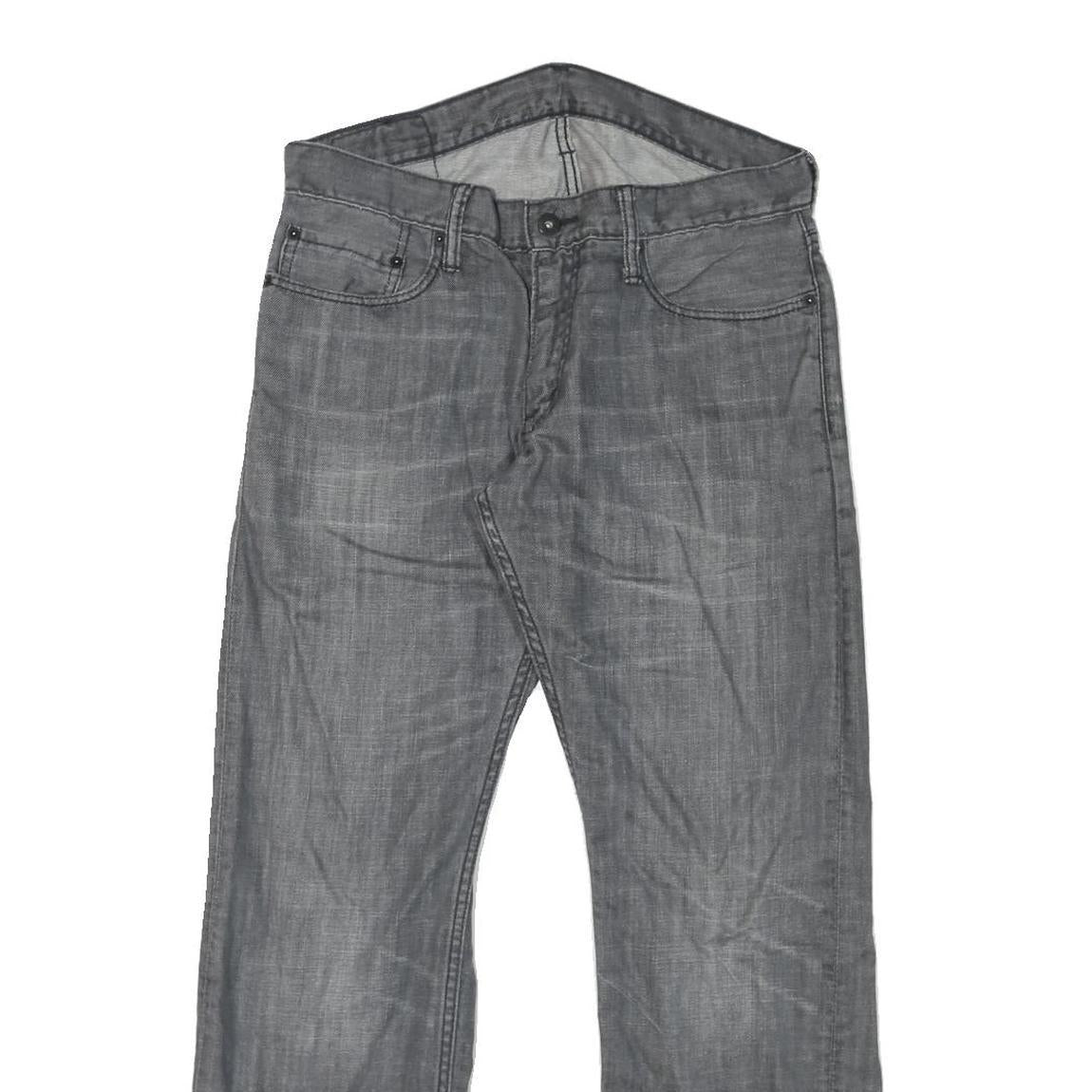 LEVI'S 514 Mens Slim Jeans Grey Denim W32 L30 Zip Cotton Blend