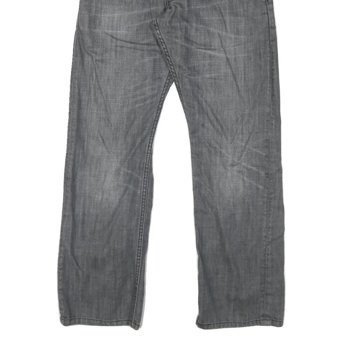 LEVI'S 514 Mens Slim Jeans Grey Denim W32 L30 Zip Cotton Blend