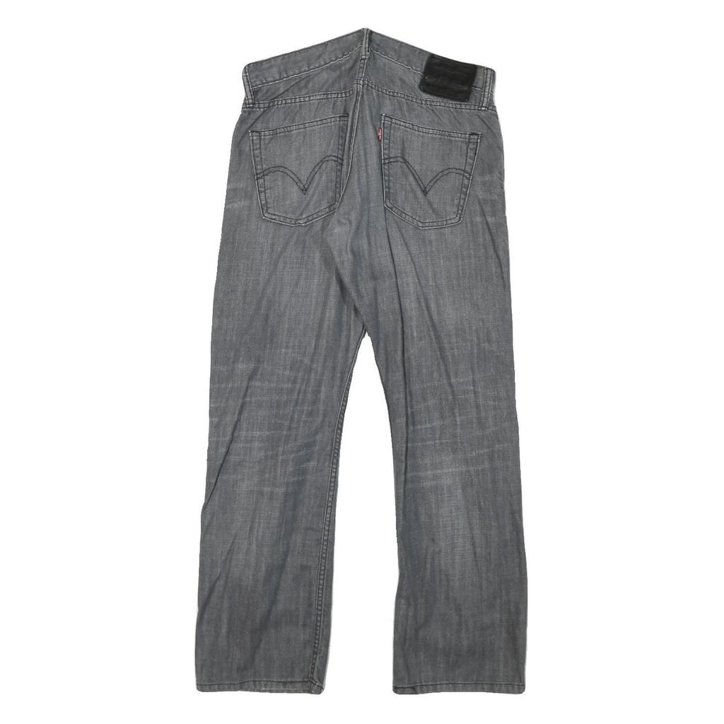 LEVI'S 514 Mens Slim Jeans Grey Denim W32 L30 Zip Cotton Blend