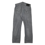 LEVI'S 514 Mens Slim Jeans Grey Denim W32 L30 Zip Cotton Blend