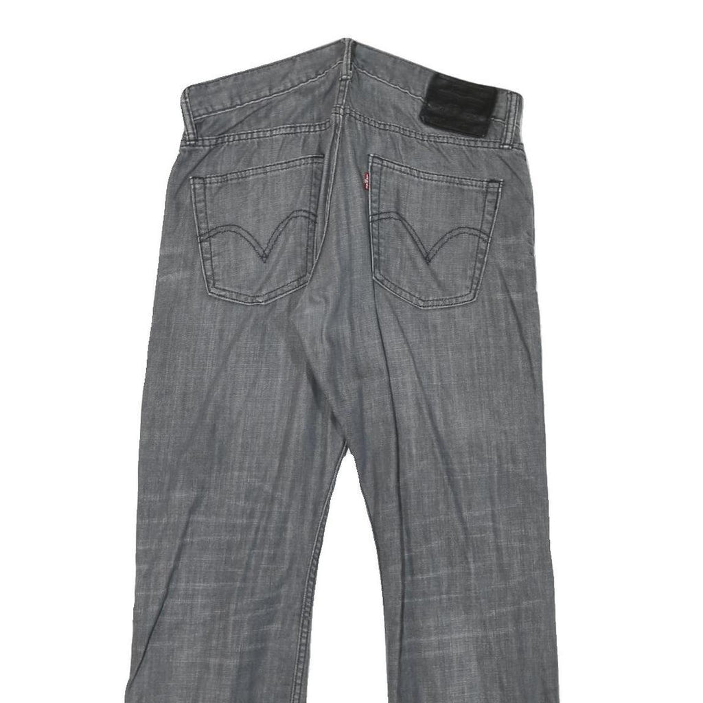 LEVI'S 514 Mens Slim Jeans Grey Denim W32 L30 Zip Cotton Blend
