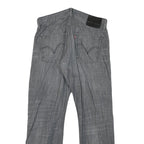 LEVI'S 514 Mens Slim Jeans Grey Denim W32 L30 Zip Cotton Blend