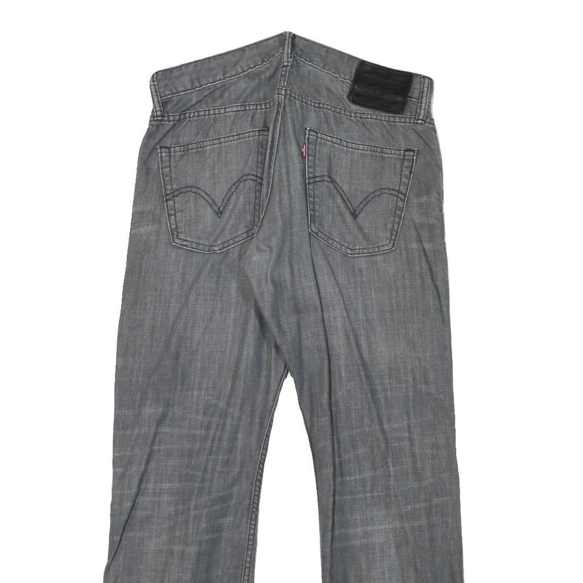 LEVI'S 514 Mens Slim Jeans Grey Denim W32 L30 Zip Cotton Blend