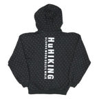 ADIDAS Womens Black Hoodie UK 6 Cotton Blend Hooded Sweatshirt