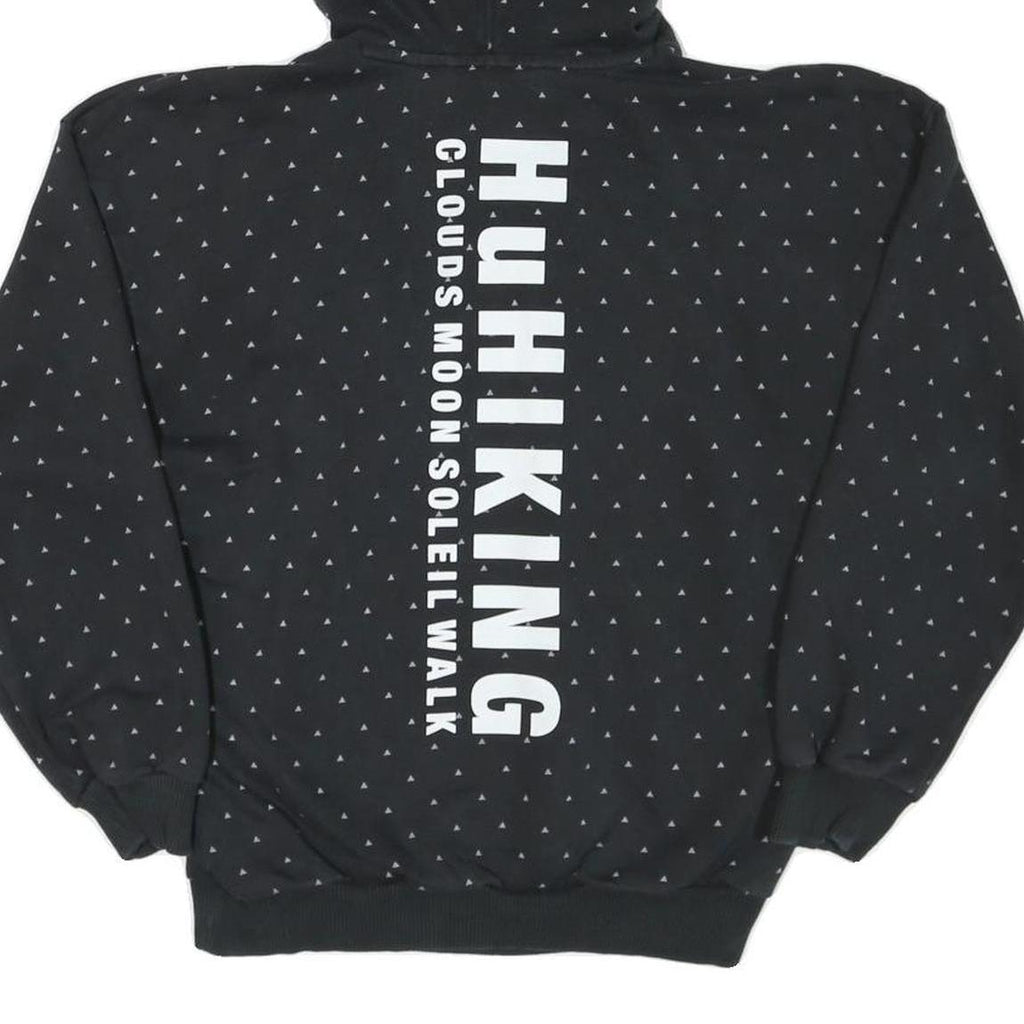 ADIDAS Womens Black Hoodie UK 6 Cotton Blend Hooded Sweatshirt