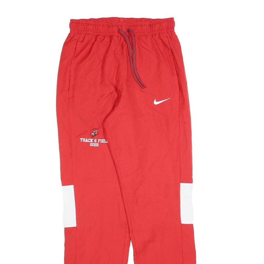 NIKE Mens Joggers Red & White Regular Straight S W26 L30 Track & Field 2022