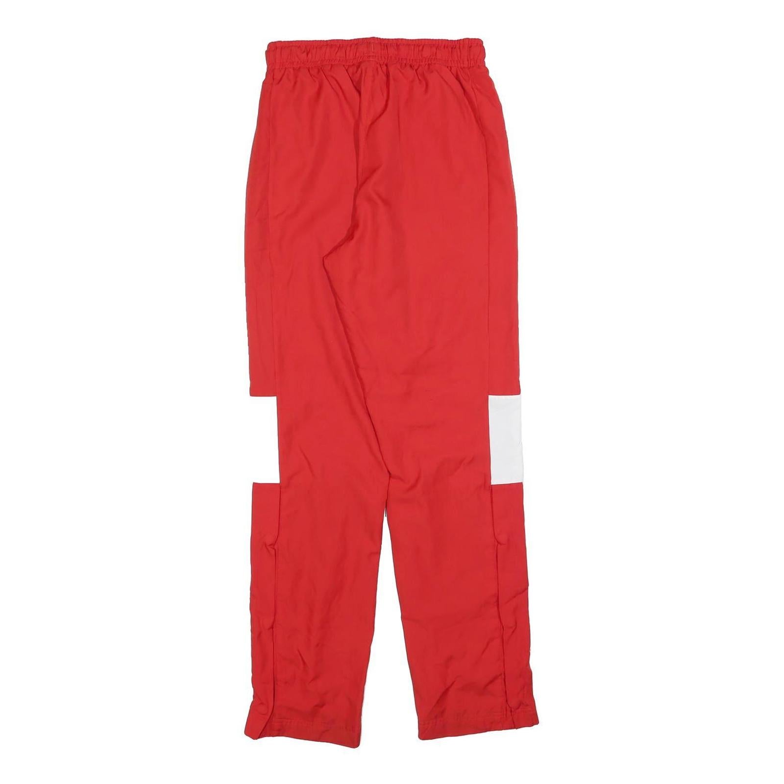 NIKE Mens Joggers Red & White Regular Straight S W26 L30 Track & Field 2022