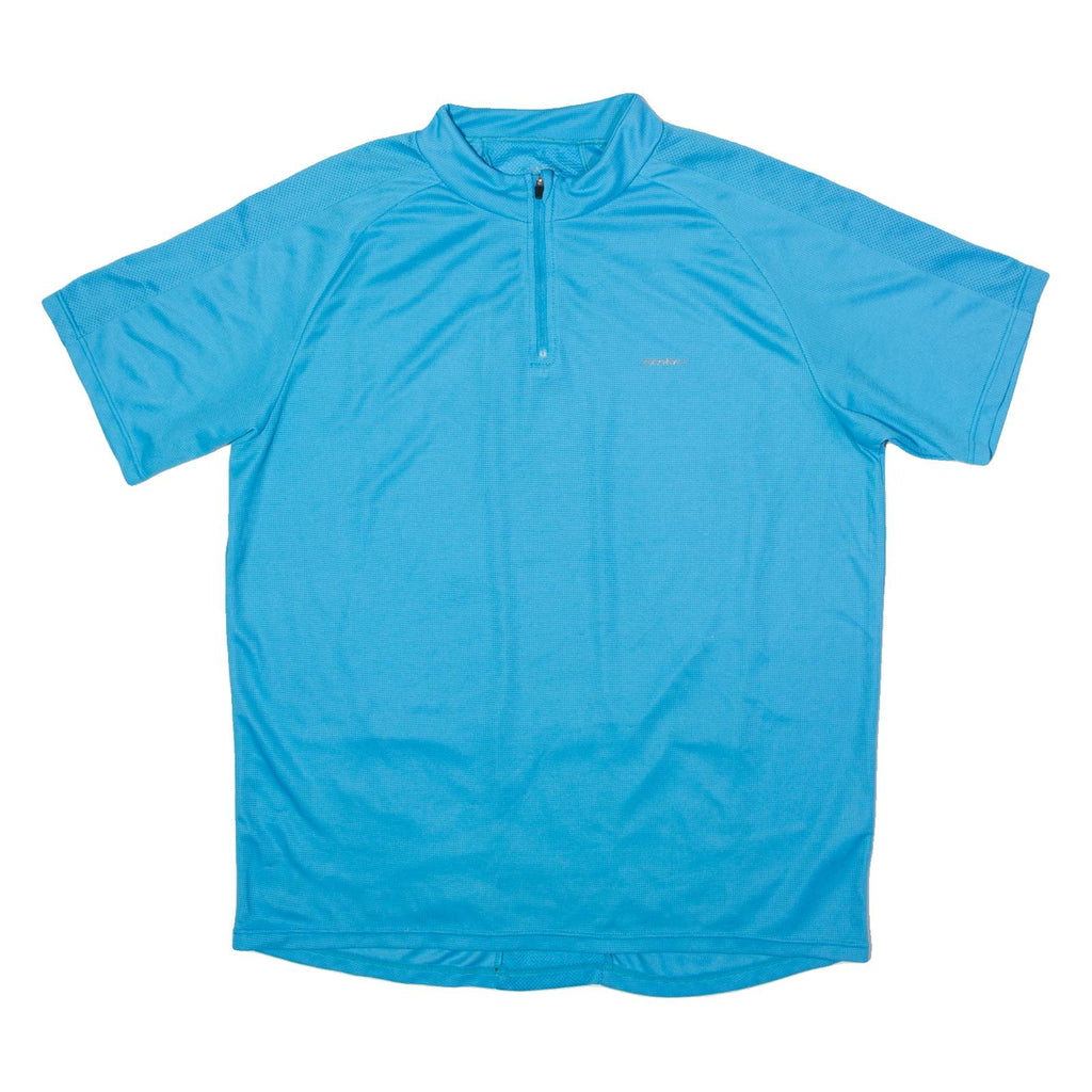 BPRO Cycling Mens Jersey Blue 1/4 Zip XL