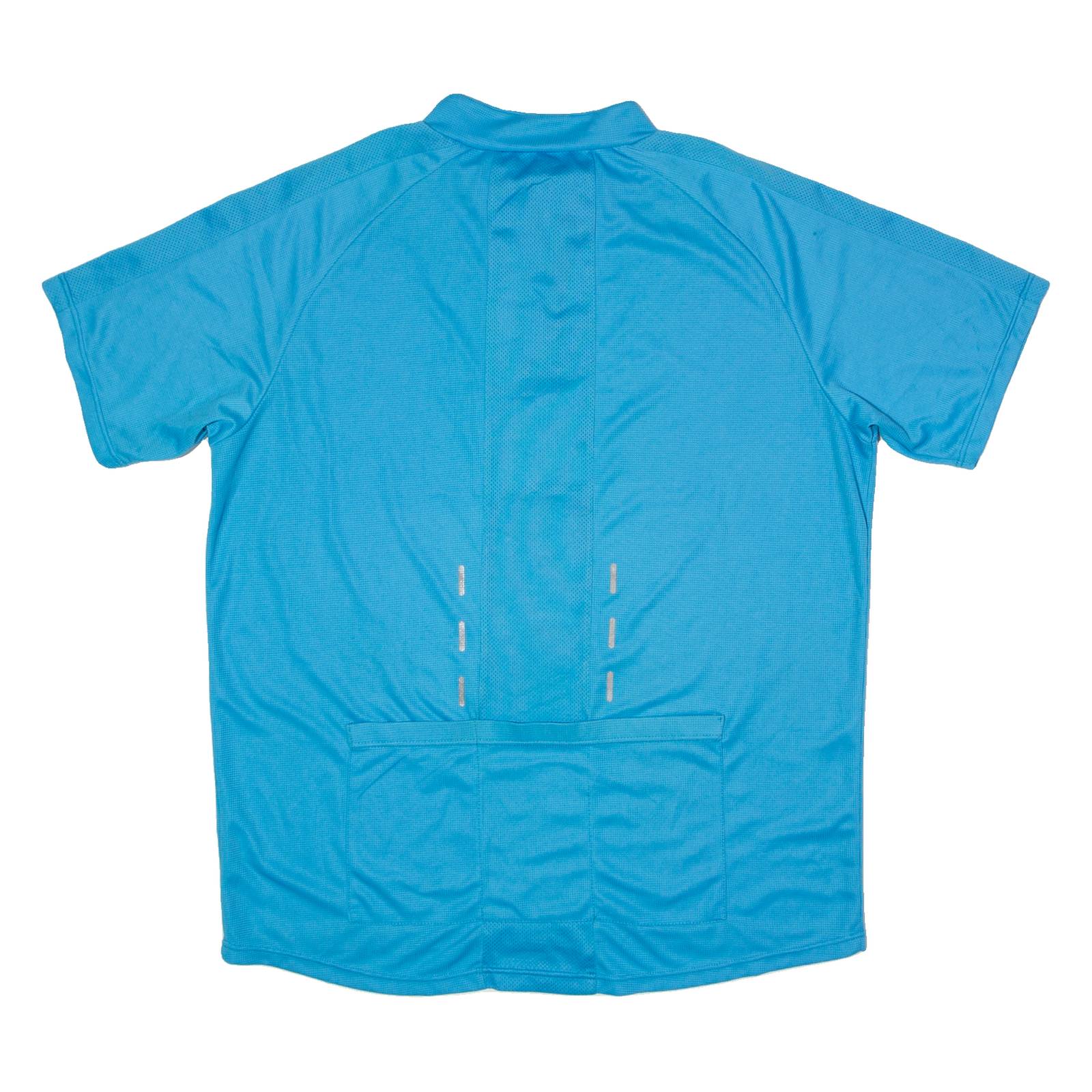 BPRO Cycling Mens Jersey Blue 1/4 Zip XL