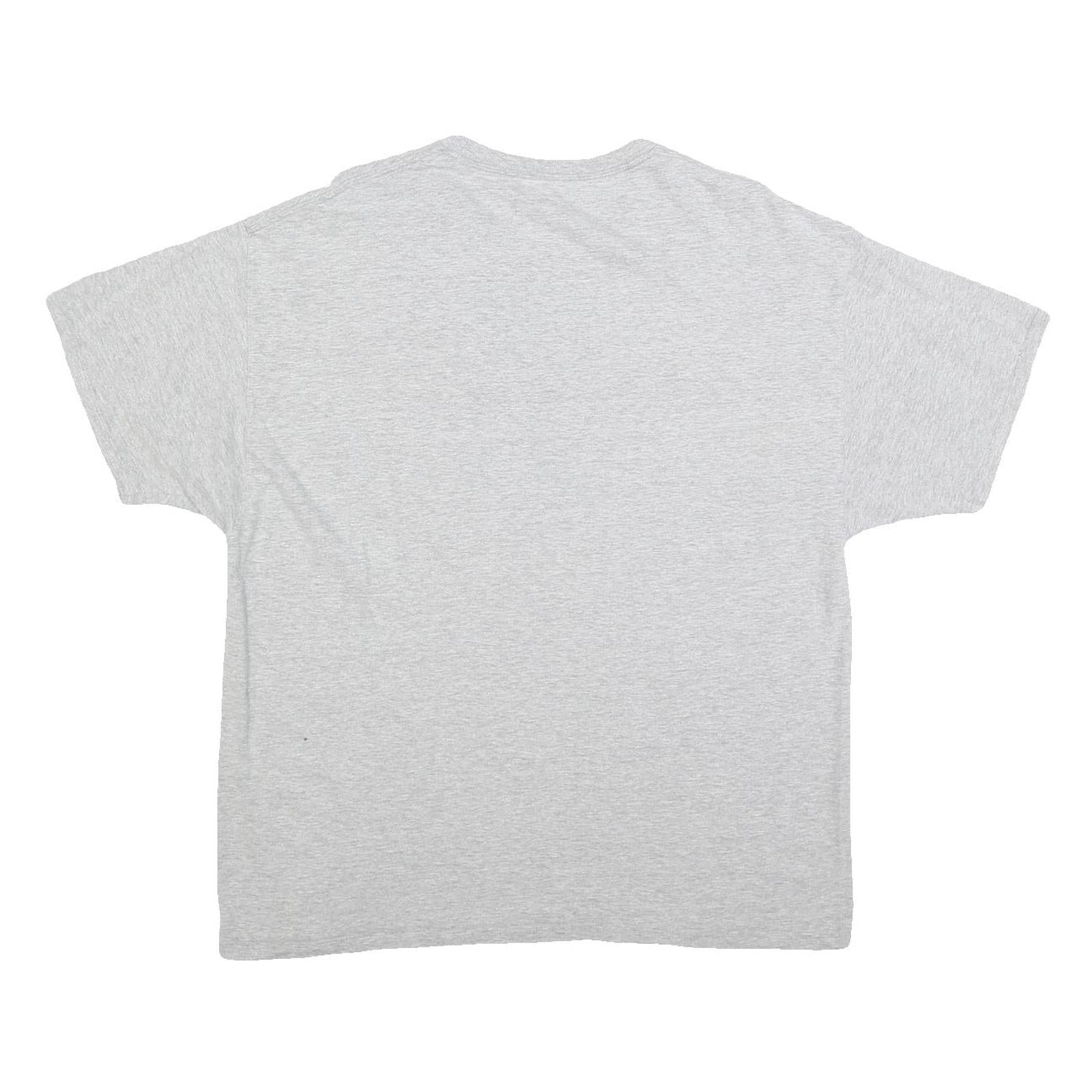 CHAMPION Mens Grey Graphic T-Shirt XL Short Sleeve Crew Neck Cotton Comfort