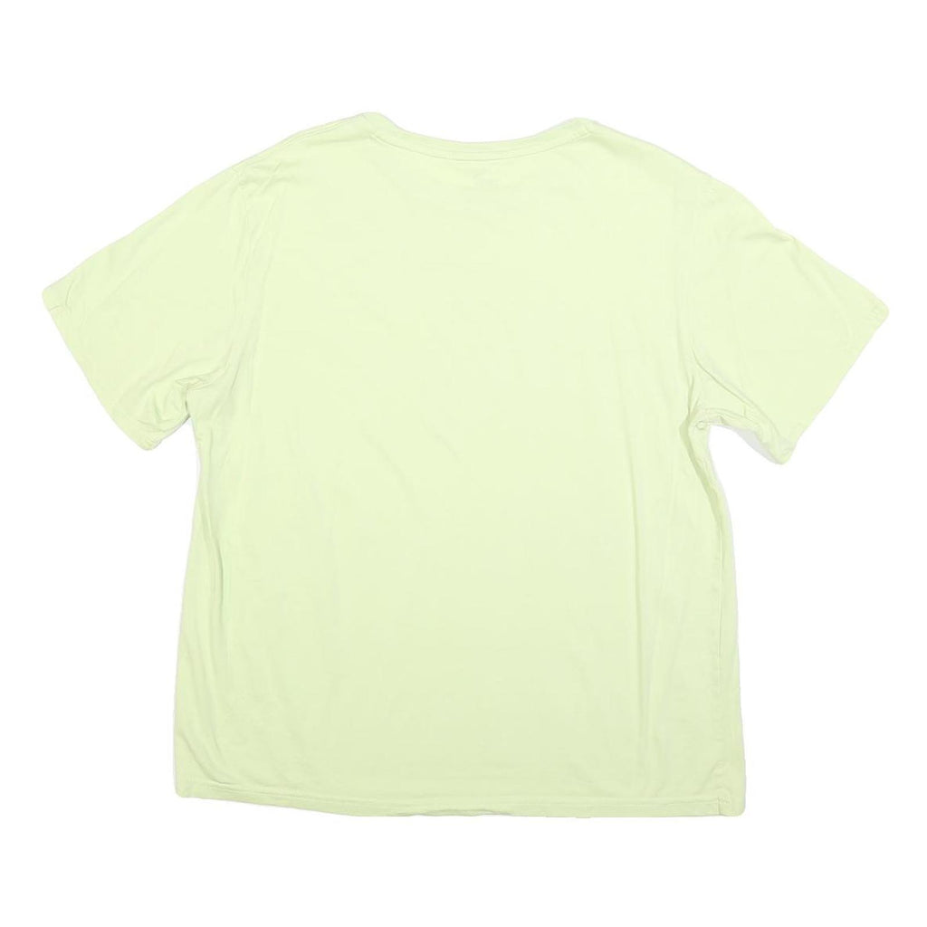 PUMA Womens Light Green T-Shirt L Short Sleeve Crew Neck Casual Logo Print