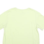 PUMA Womens Light Green T-Shirt L Short Sleeve Crew Neck Casual Logo Print