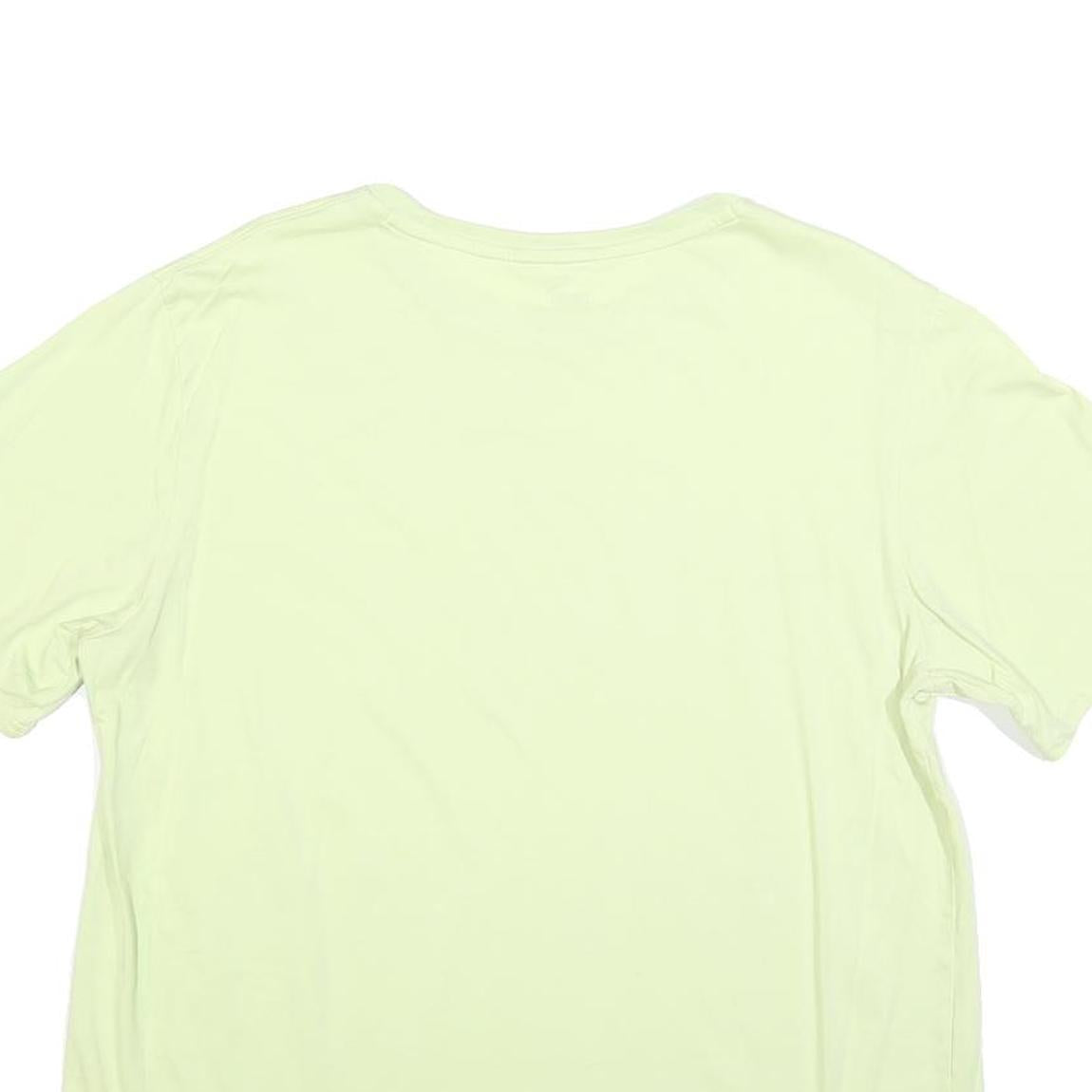PUMA Womens Light Green T-Shirt L Short Sleeve Crew Neck Casual Logo Print