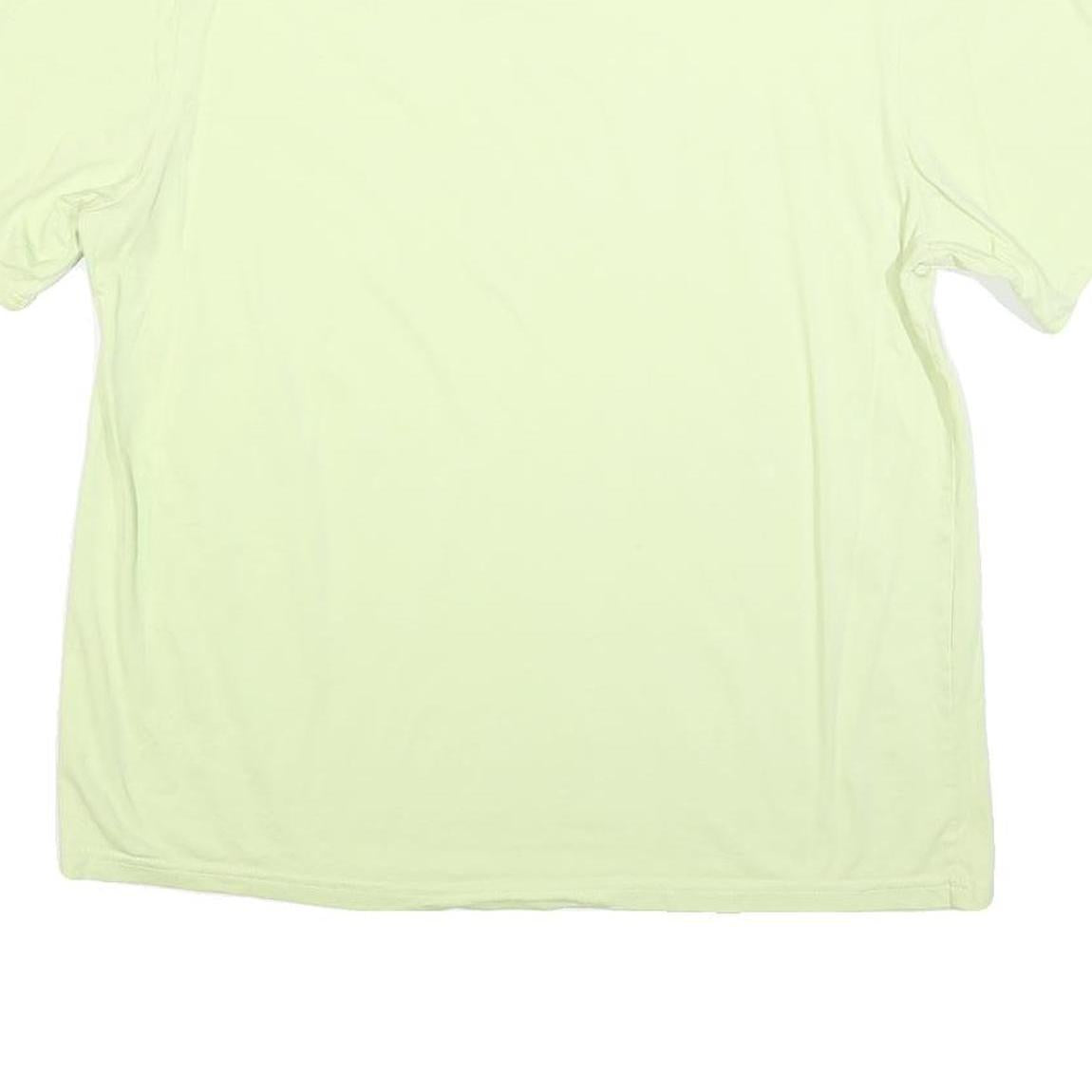PUMA Womens Light Green T-Shirt L Short Sleeve Crew Neck Casual Logo Print