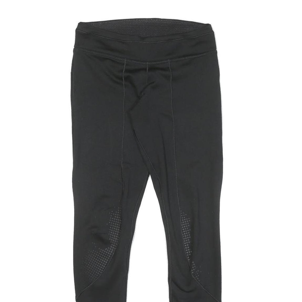 ADIDAS Womens Joggers Black XS W24 L27 Slim Tapered Polyester Blend Activewear