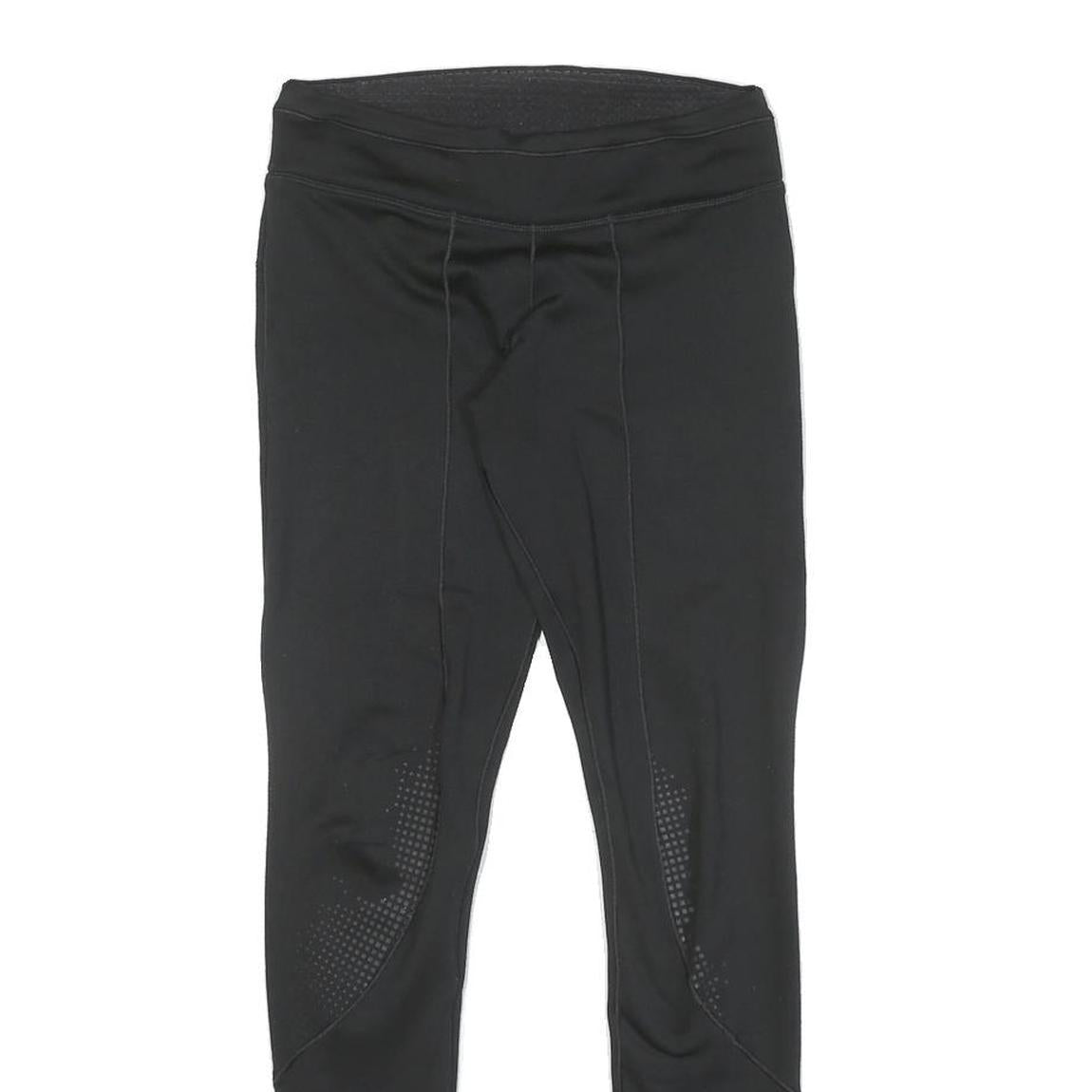 ADIDAS Womens Joggers Black XS W24 L27 Slim Tapered Polyester Blend Activewear