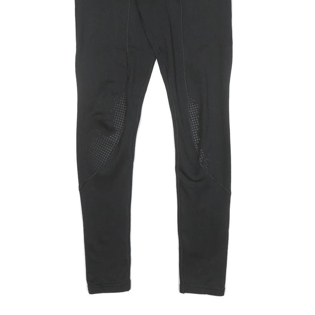 ADIDAS Womens Joggers Black XS W24 L27 Slim Tapered Polyester Blend Activewear