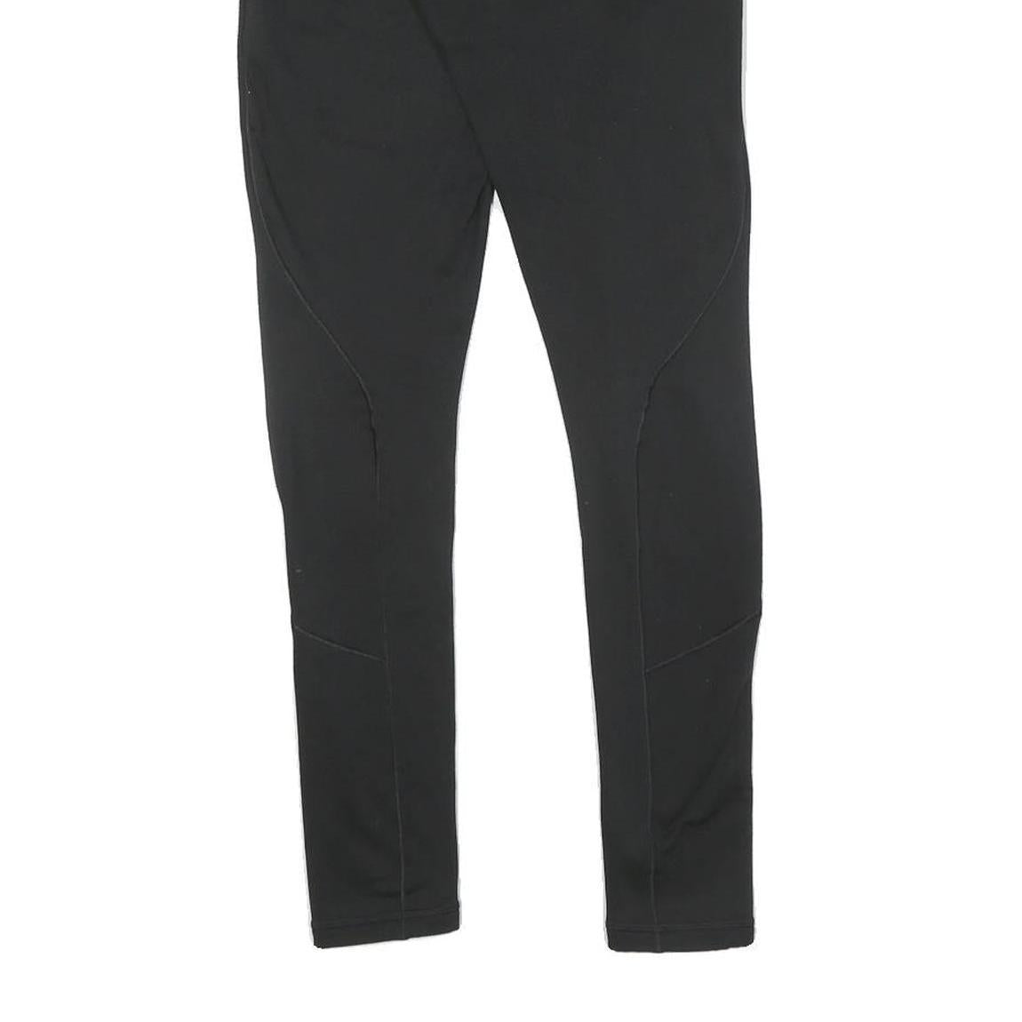 ADIDAS Womens Joggers Black XS W24 L27 Slim Tapered Polyester Blend Activewear