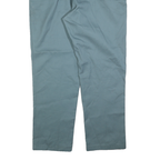 DICKIES Mens Cotton Blend Blue Regular Fit Straight Leg Trousers W40 L32