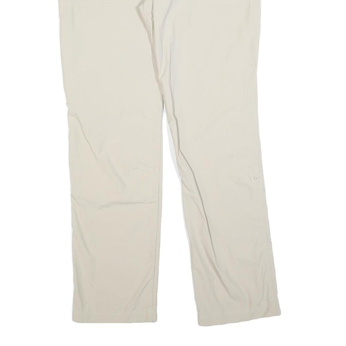 COLUMBIA Womens Regular Beige Zip Trousers W34 L32 Casual Outdoor Lightweight