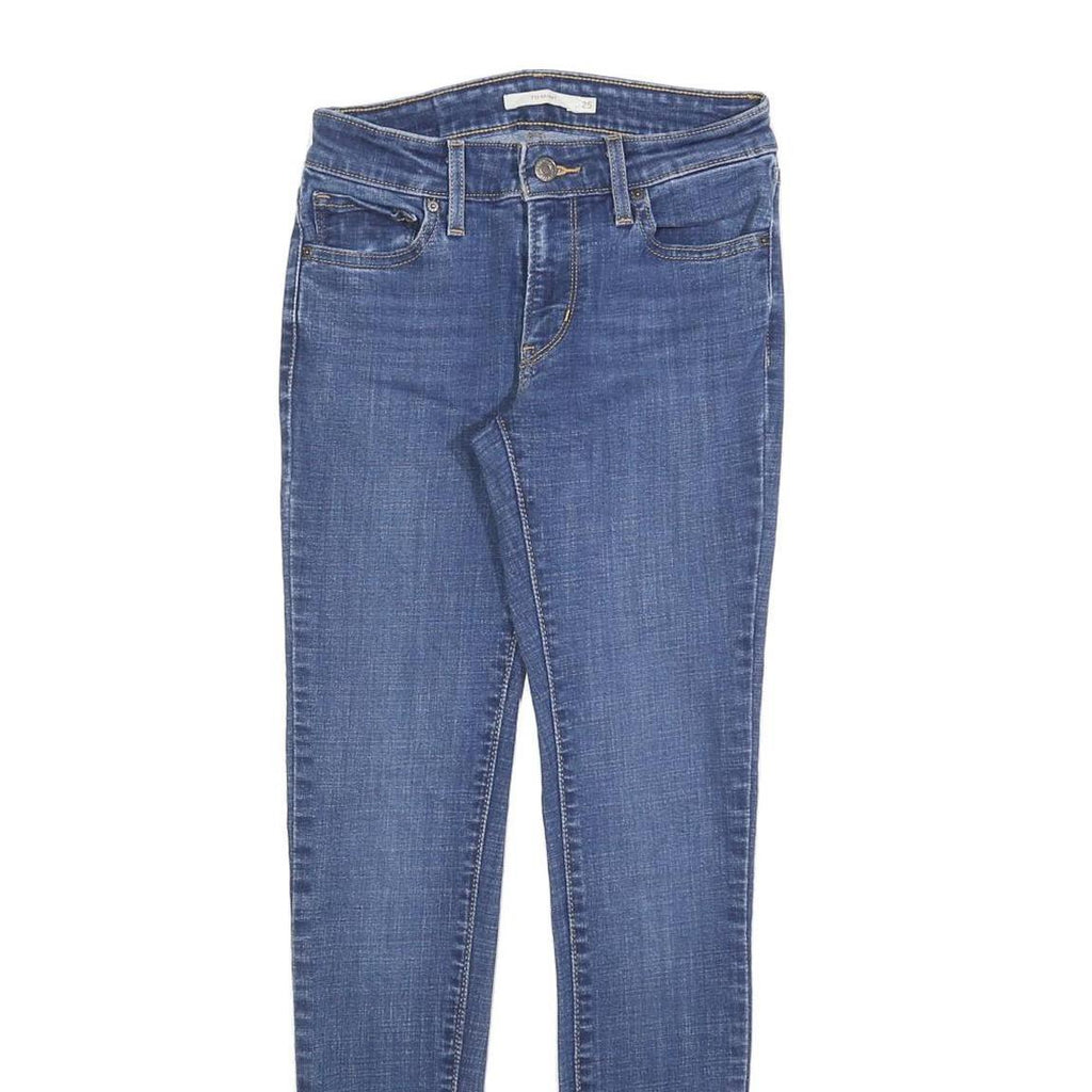 LEVI'S 711 Womens Jeans Blue Slim Skinny Denim Medium W25 L30 Stretch Cotton