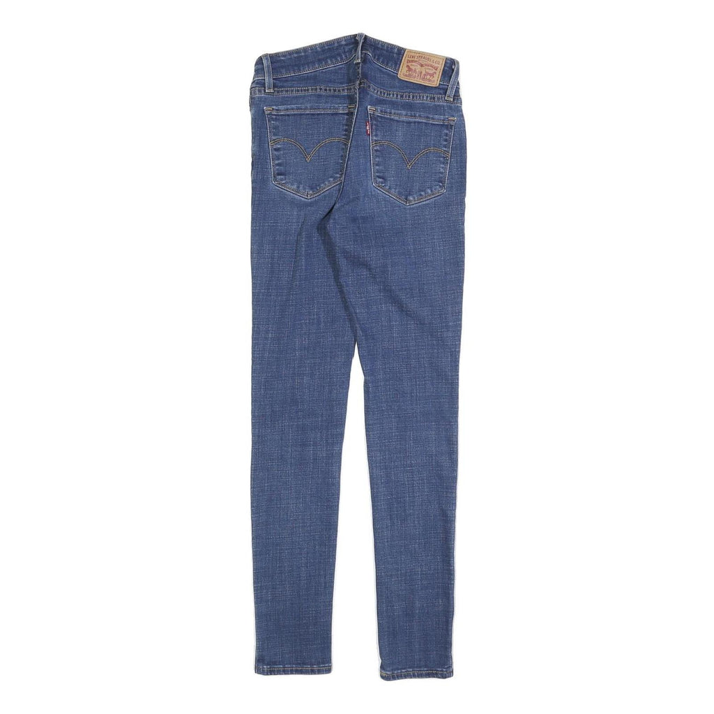 LEVI'S 711 Womens Jeans Blue Slim Skinny Denim Medium W25 L30 Stretch Cotton