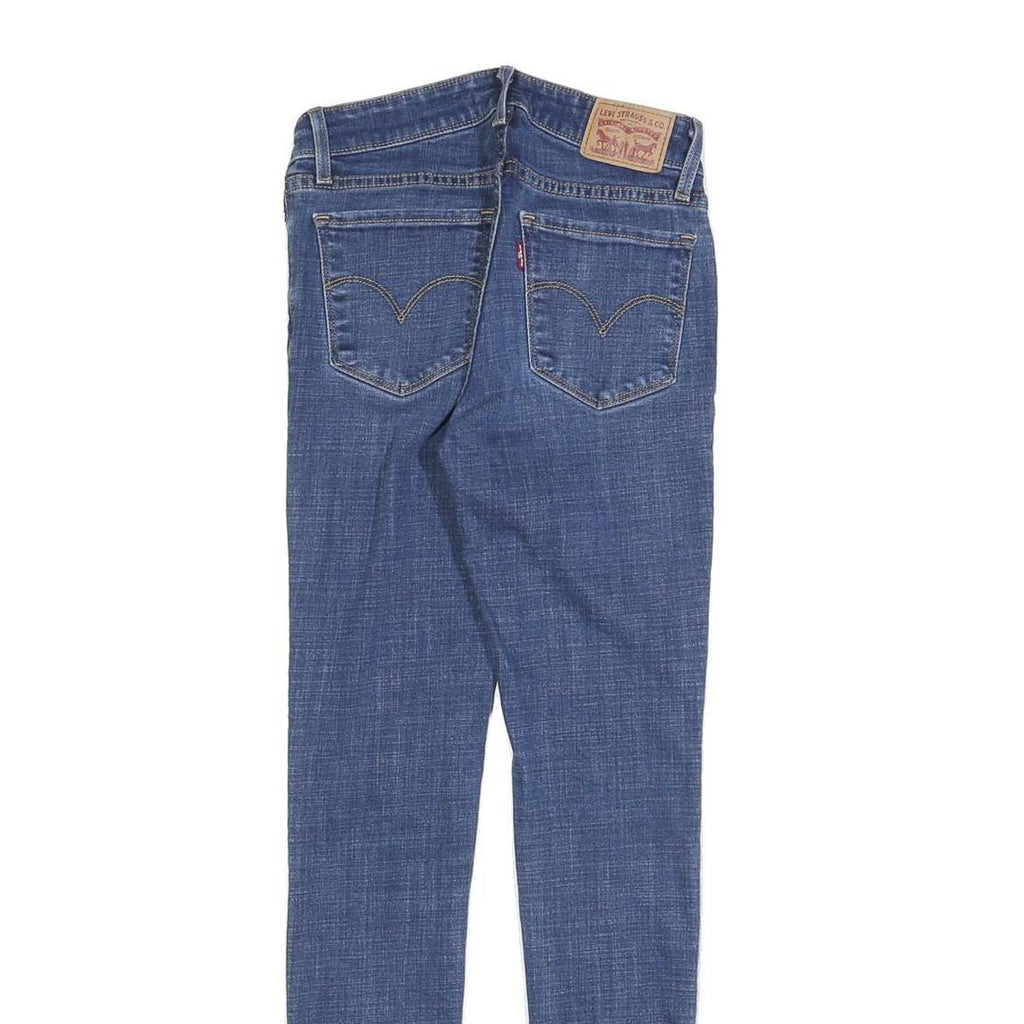 LEVI'S 711 Womens Jeans Blue Slim Skinny Denim Medium W25 L30 Stretch Cotton