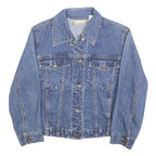 LIZ CLAIBORNE Womens Blue Denim Jacket S Cotton Classic Button Closure Casual