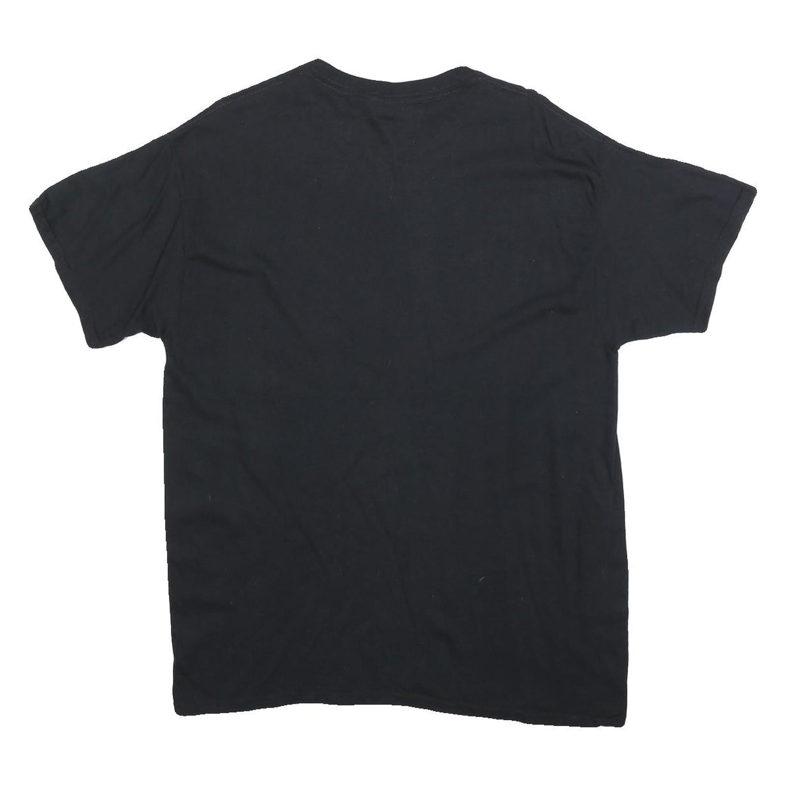 HARD ROCK CAFE Mens Black Unity Graphic T-Shirt L Short Sleeve Crew Neck Cotton